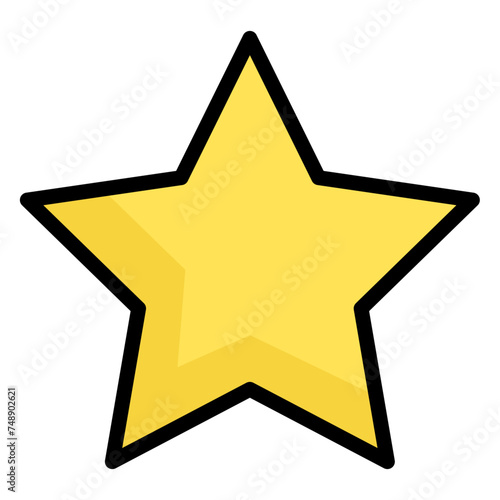 star shape, Ramadan and Eid design concept, flat icon