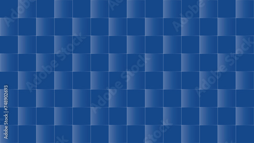 Glass Checker Pattern, Blue Checker Background, Abstract Blue Checkered Pattern