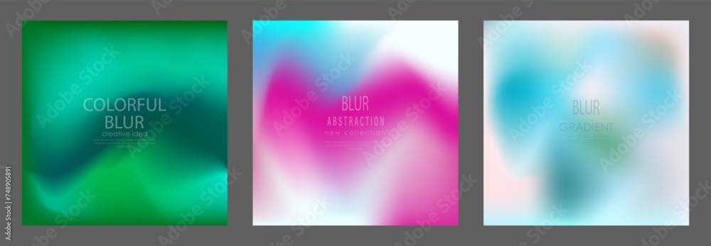The gradient. Colorful blur, background for the title pages of a book, a catalog magazine. A template for a banner, poster and brochure. An abstract version of modern design