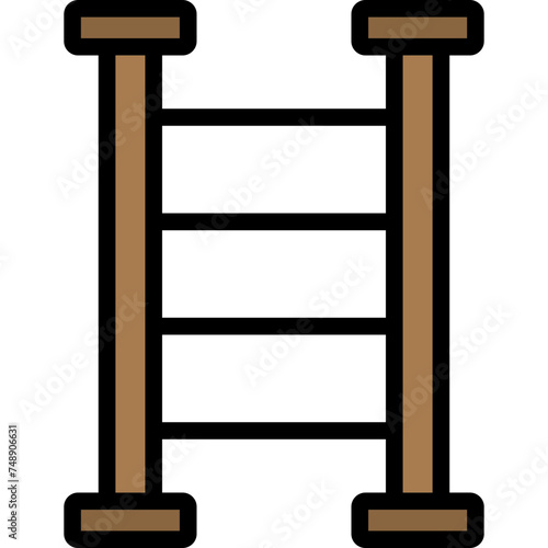 Ladder Vector Line Filled Icon