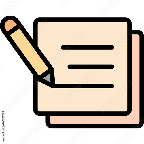 Planning Vector Line Filled Icon