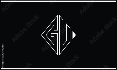Free Download GU, UG, G, U, Abstract Letters Logo Monogram - GFXLoad