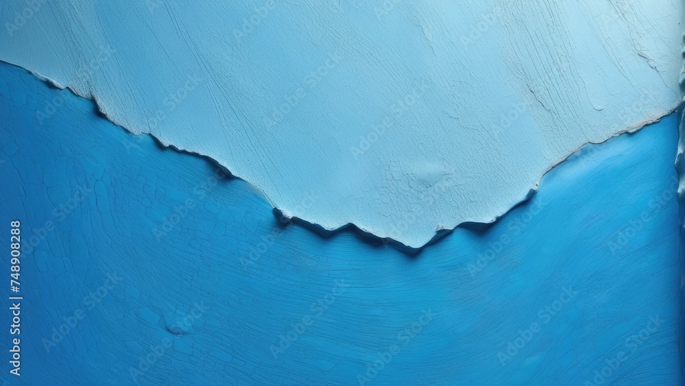 Obraz premium Abstract blue plaster with uneven texture and pattern providing space for text