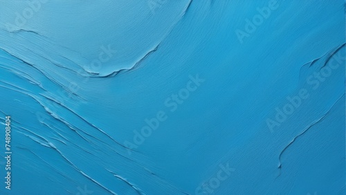 Abstract blue plaster with uneven texture and pattern providing space for text photo