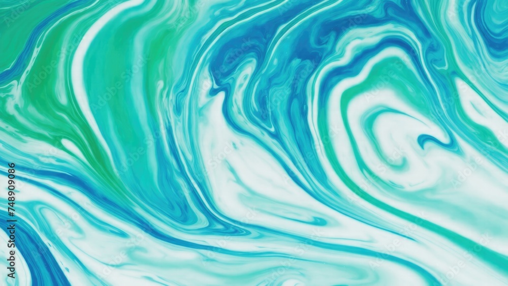 Green and Blue dynamic background mixing liquid paints art. Modern futuristic pattern marble translucent colors texture Green and Blue dynamic background mixing liquid paints art. Modern futuristic pattern marble translucent colors texture