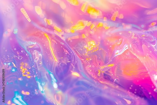 holographic slime asmr background