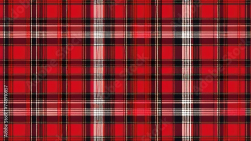 Tartan seamless pattern background in red. Check plaid textured graphic design. Checkered fabric modern fashion print. New Classics: Menswear Inspired concept. Trendy Tile for Wallpaper, textile.
