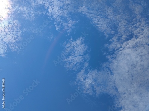 Obraz na płótnie blue sky with clouds