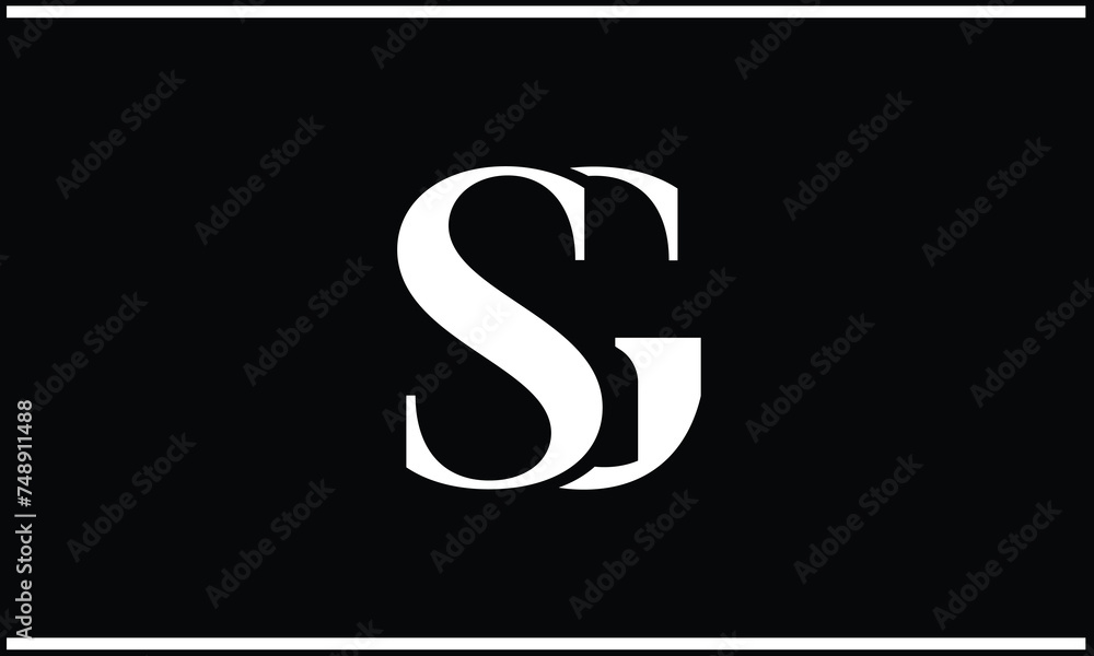 Fototapeta premium GS, SG, G, S, Abstract Letters Logo Monogram