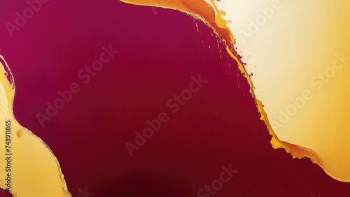 Maroon and Gold Oil paint textures as color abstract background