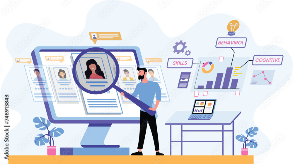 Hiring Manager Illustration Hiring Manager Illustration