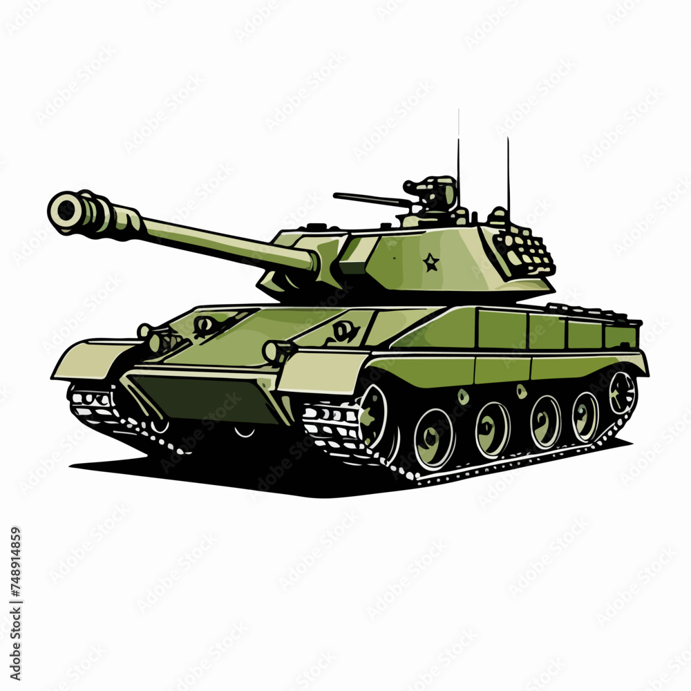 Vector de un tanque de guerra Vector de un tanque de guerra