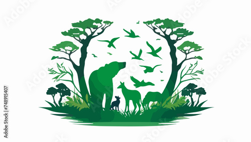 Logotipo de vida salvaje