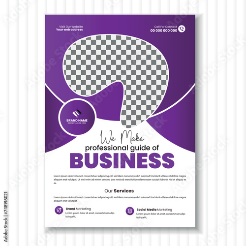 Modern Creative Business Digital Flyer Design Template (ID: 748916021)