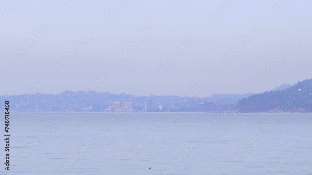 natural seascape panorama,blue sea and mountains. natural seascape panorama,blue sea and mountains.