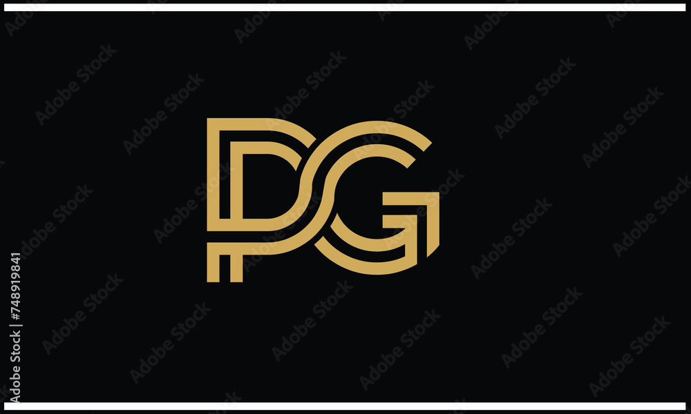 GP, PG, G, P, Abstract Letters Logo Monogram GP, PG, G, P, Abstract Letters Logo Monogram