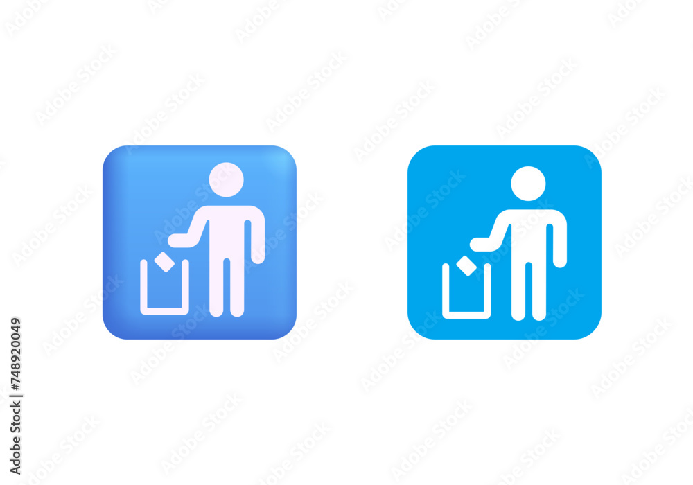 Litter in bin sign Litter in bin sign