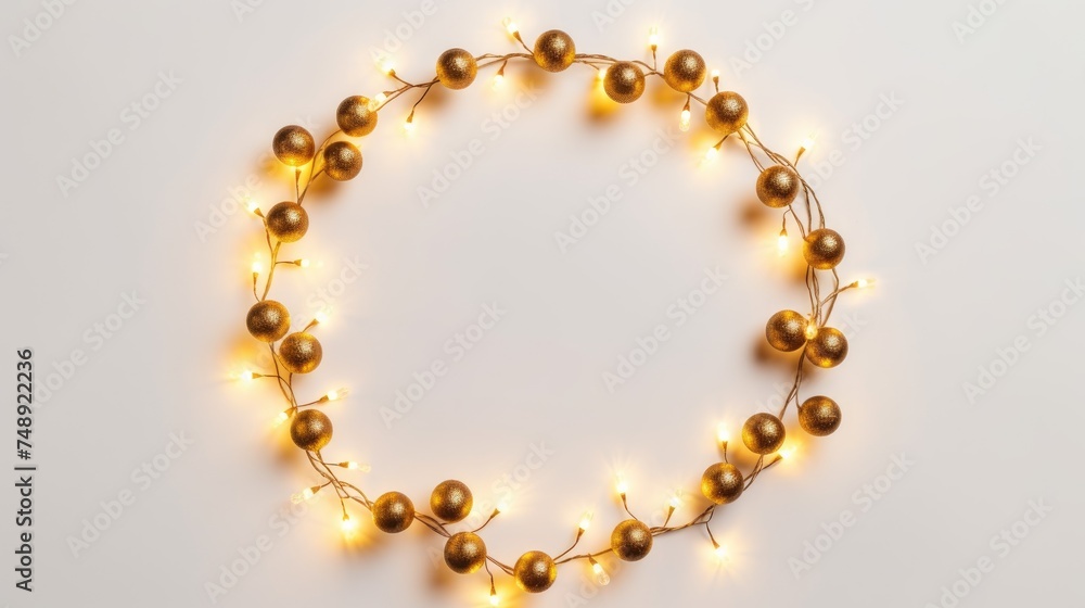 Garland on a white background, decoration of a party, birthday, holiday. A place for a text or greeting. Garland on a white background, decoration of a party, birthday, holiday. A place for a text or greeting.