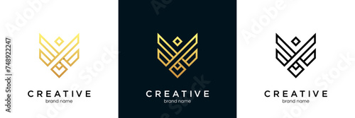 Alphabet letter V logo icon design