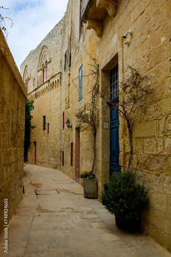narrow street in the town