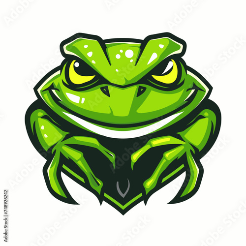 Frog esport vector logotype, logo frog, icon frog, sticker frog, symbol frog, emblem frog, toad, reptile