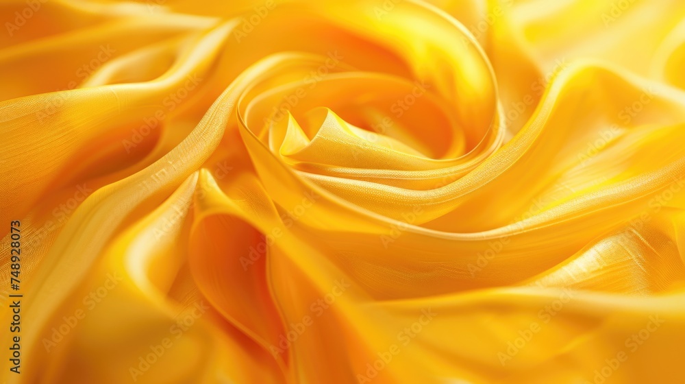 Close up view of yellow fabric, perfect for textile backgrounds Close up view of yellow fabric, perfect for textile backgrounds