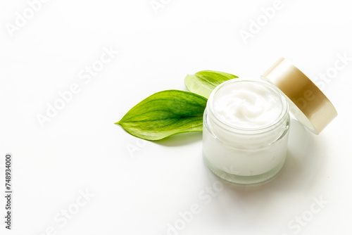 Closeup of skin care cosmetics product - cream for face or body