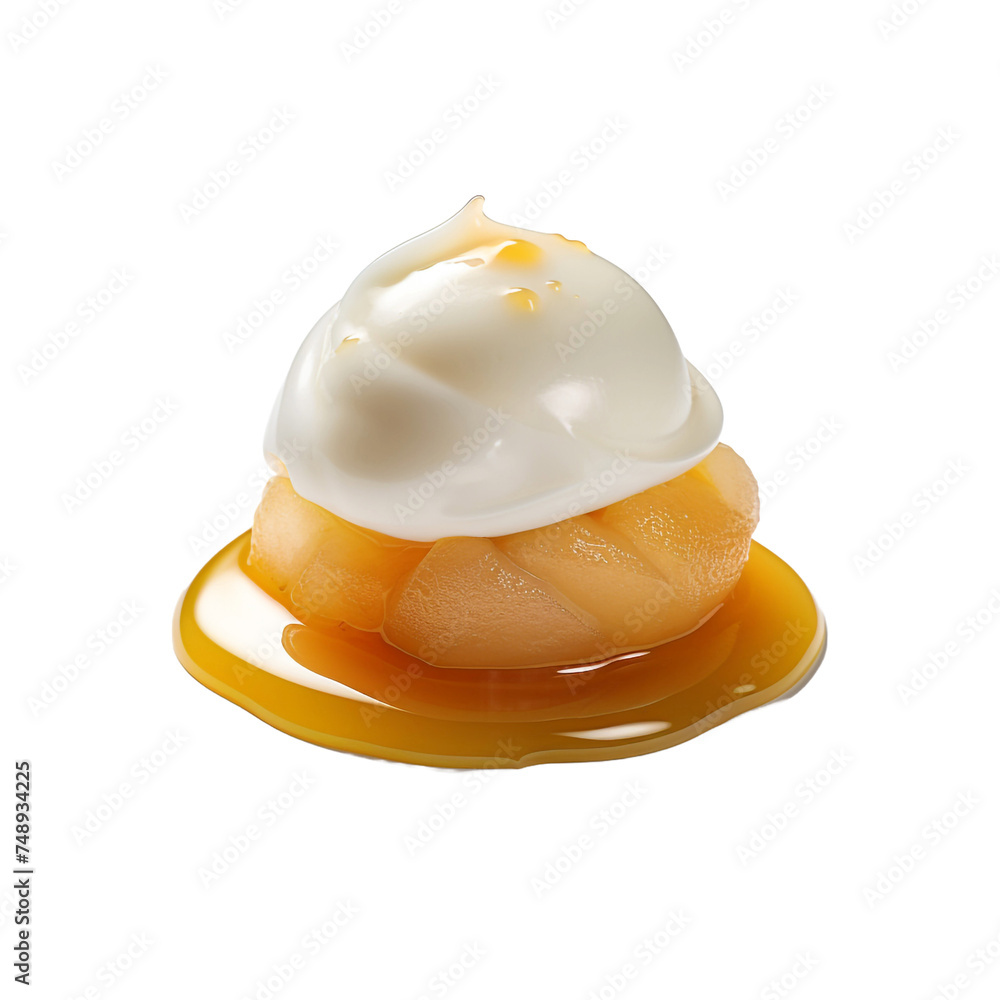 Fototapeta premium Quenelle isolated on transparent background