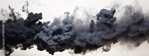 a cloud of smoke in water