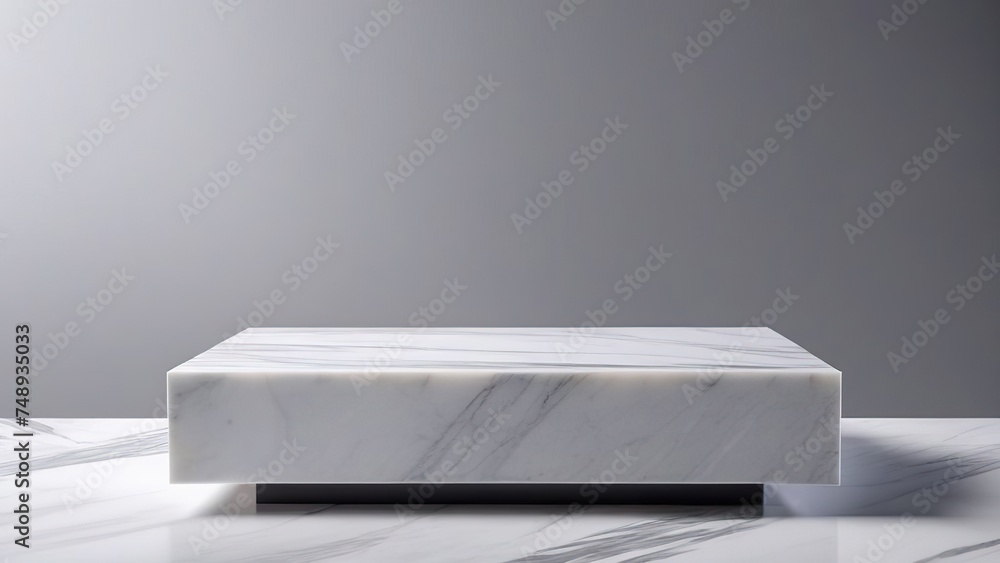 light grey background with natural granite podium for product demonstration, granite podium, abstract minimalism concept light grey background with natural granite podium for product demonstration, granite podium, abstract minimalism concept