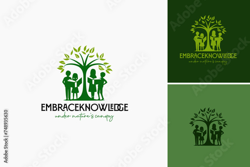 Logo design for Embrace Knowledge, ideal for educational institutions, consulting firms, and professional development organizations seeking a sophisticated visual identity.