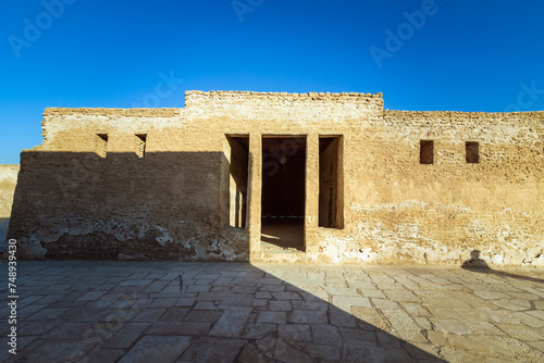 Inside view of historical Old Al-Uqair port in Saudi Arabia. photo