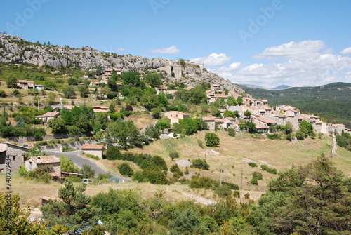 village in the mountains in the Verdon region