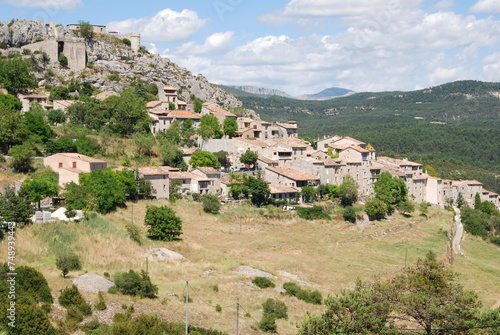 village in the mountains in the Verdon region