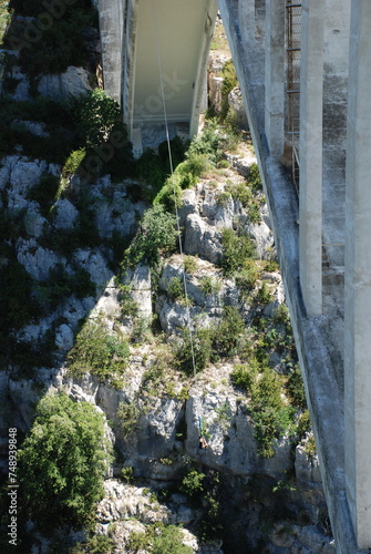 Bungeejumping in the Verdon region, France photo