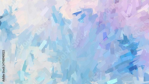 blue abstract watercolor background , impressionism art style animated video photo