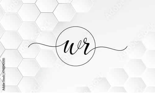 WR, RWW, R, Abstract Letters Logo Monogram photo