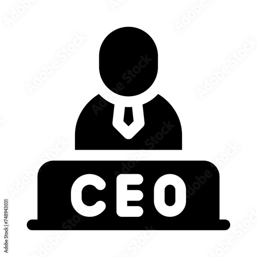ceo glyph icon
