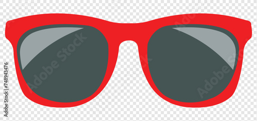 Sunglasses Icon ,hand drawn black sunglasses, Black Sunglasses And Transparent Background vector illustration 19