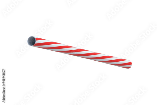 Free Download Striped straw for drink isolated on white background. 3d render - GFXLoad