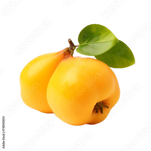 Quince isolated on transparent background