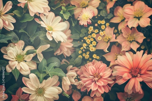 Luxurious  wallpaper. Banner with flowers. Watercolor pink, blue, lilac spots on a color background. Shiny flowers and twigs.
