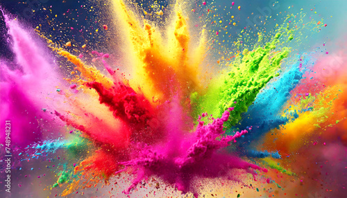 Holi Colour Festival  Farben Explosion 