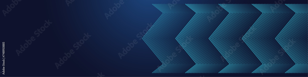 Naklejka premium Abstract arrow background with overlay shape and line