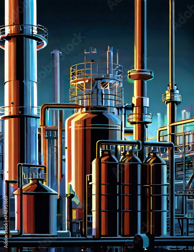 oil refinery factory