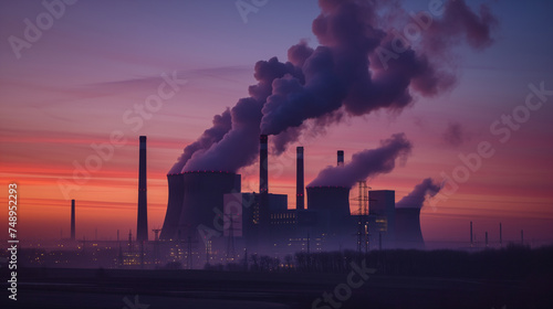 smoke pollution factory industry © ksu_ok