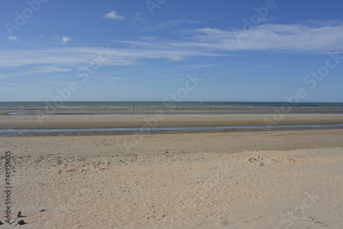 Beach at the Belgian coast