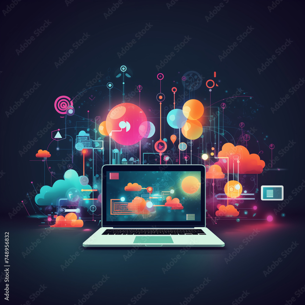 laptop with network laptop with network