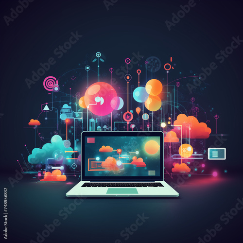 laptop with network