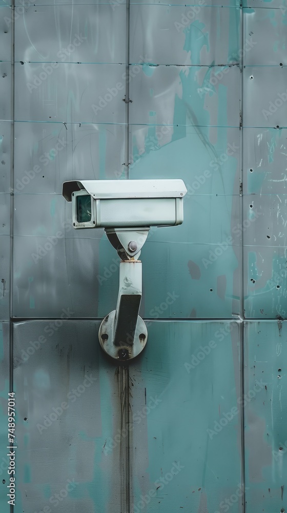security camera on a wall close up, concept indoor security, monitoring system, security watch, airport, trainstation, metro security camera on a wall close up, concept indoor security, monitoring system, security watch, airport, trainstation, metro
